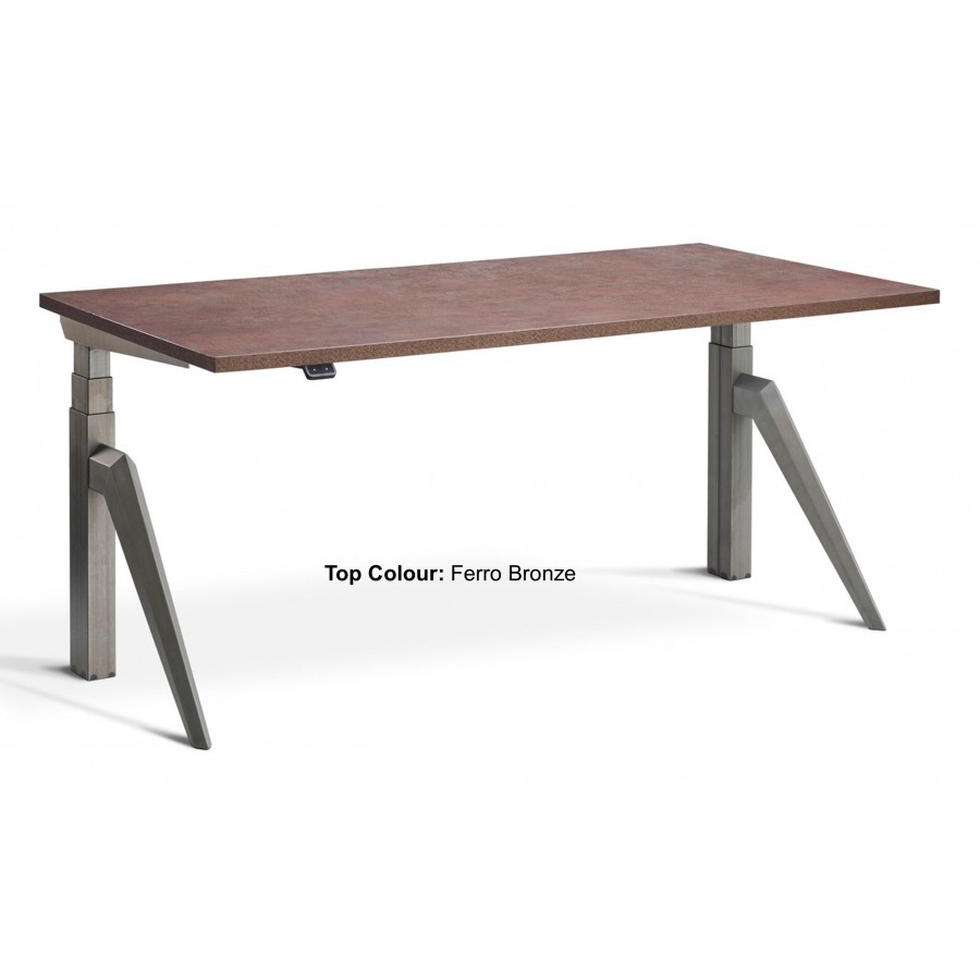 Five Dual Motor Tapered Leg Height Adjustable Desk